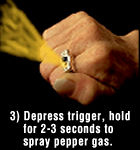 using your pepperspray ring